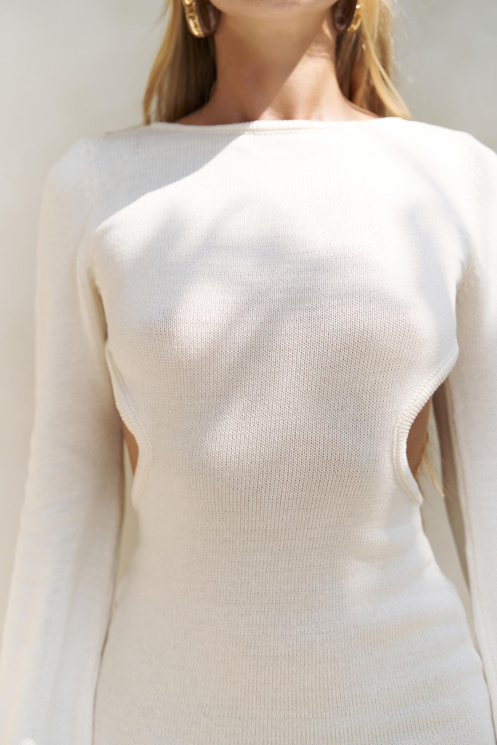 ARIA — Open Back Knit Mini Dress
