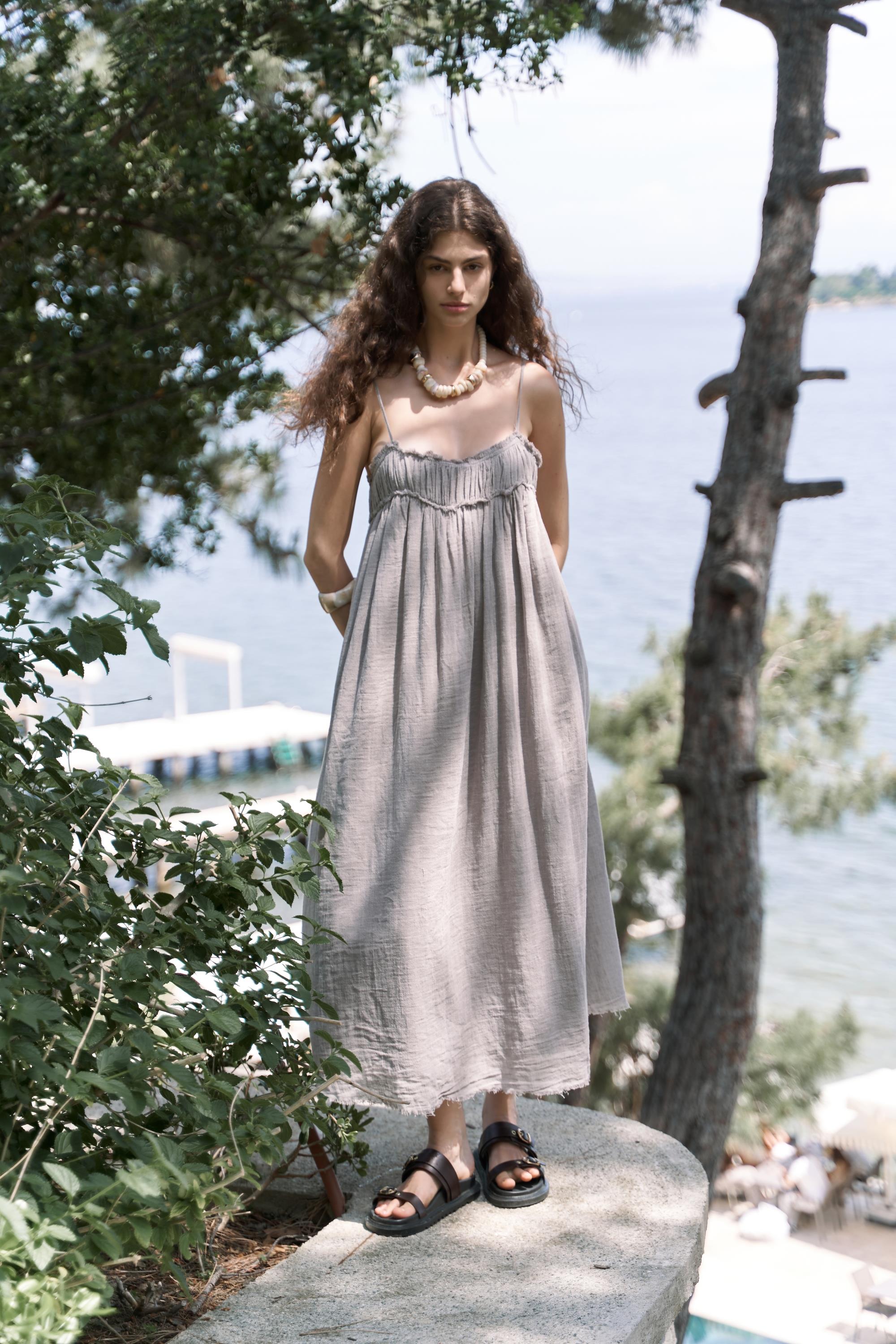 Vermont– Maxi Length Linen Cotton Dress
